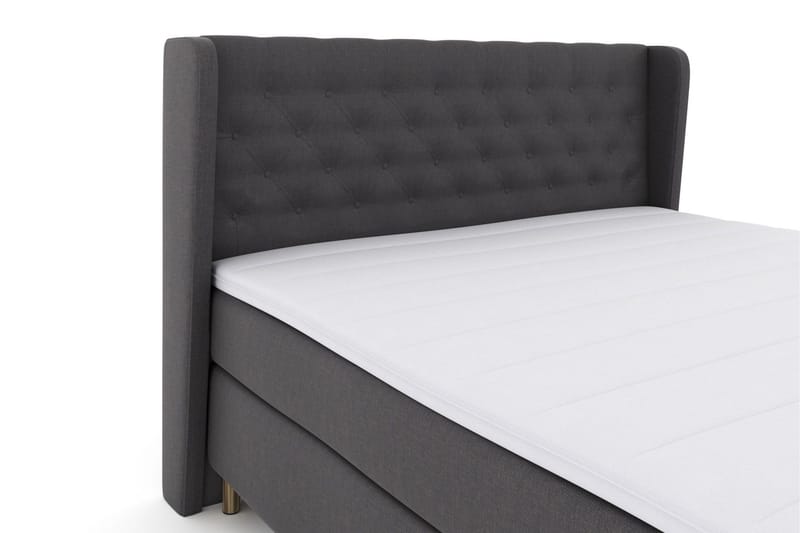 Select No 3 Komplett Sängpaket 160x200 Fast - Mörkgrå/Koppar - Products - Möbler - Säng - Kontinentalsäng