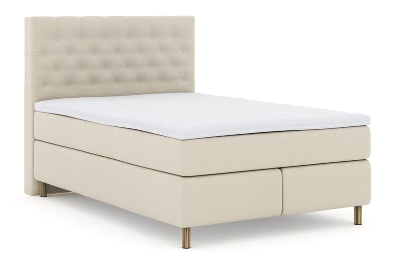 Select No 3 Komplett Sängpaket 160x200 Fast/Medium - Beige/Koppar - Products - Möbler - Säng - Kontinentalsäng