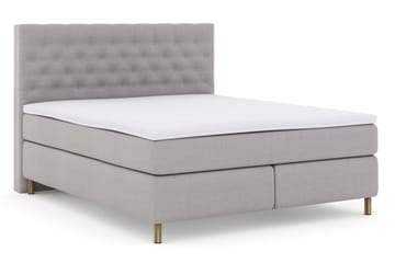 Select No 3 Komplett Sängpaket 160x200 Fast/Medium - Ljusgrå/Koppar - Products - Möbler - Säng - Kontinentalsäng