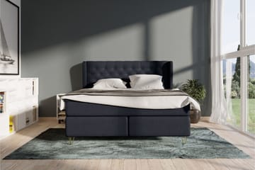 Select No 3 Komplett Sängpaket 180x200 Fast - Blå/Metall - Products - Möbler - Säng - Kontinentalsäng