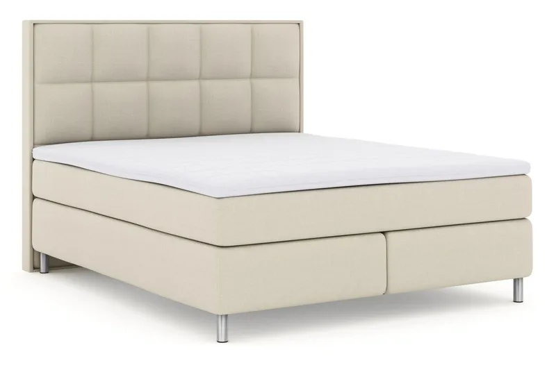 Select No 3 Komplett Sängpaket 180x200 Medium - Beige/Metall - Products - Möbler - Säng - Kontinentalsäng