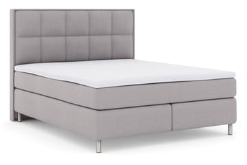 Select No 3 Komplett Sängpaket 180x200 Medium - Ljusgrå/Metall - Products - Möbler - Säng - Kontinentalsäng