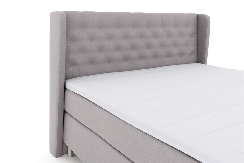 Select No 3 Komplett Sängpaket 180x200 Medium - Ljusgrå/Metall - Products - Möbler - Säng - Kontinentalsäng
