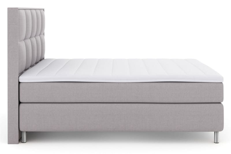 Select No 3 Komplett Sängpaket 180x200 Medium - Ljusgrå/Metall - Products - Möbler - Säng - Kontinentalsäng