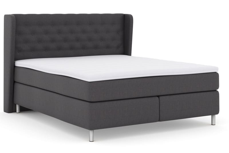 Select No 3 Komplett Sängpaket 180x200 Medium - Mörkgrå/Metall - Products - Möbler - Säng - Kontinentalsäng