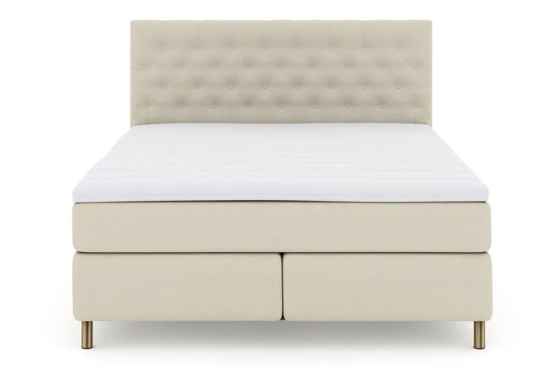 Select No 3 Komplett Sängpaket 210x210 Medium - Beige/Koppar - Products - Möbler - Säng - Kontinentalsäng