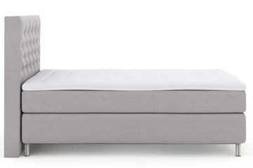 Select No 3 Kontinentalsäng 120x200 Fast - Ljusgrå/Metall - Products - Möbler - Säng - Enkelsäng