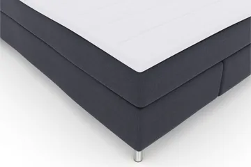 Select No 3 Kontinentalsäng 140x200 Fast - Blå/Metall - Products - Möbler - Säng - Kontinentalsäng