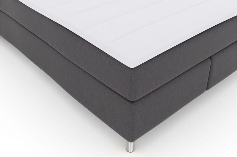 Select No 3 Kontinentalsäng 140x200 Fast - Mörkgrå/Metall - Products - Möbler - Säng - Kontinentalsäng