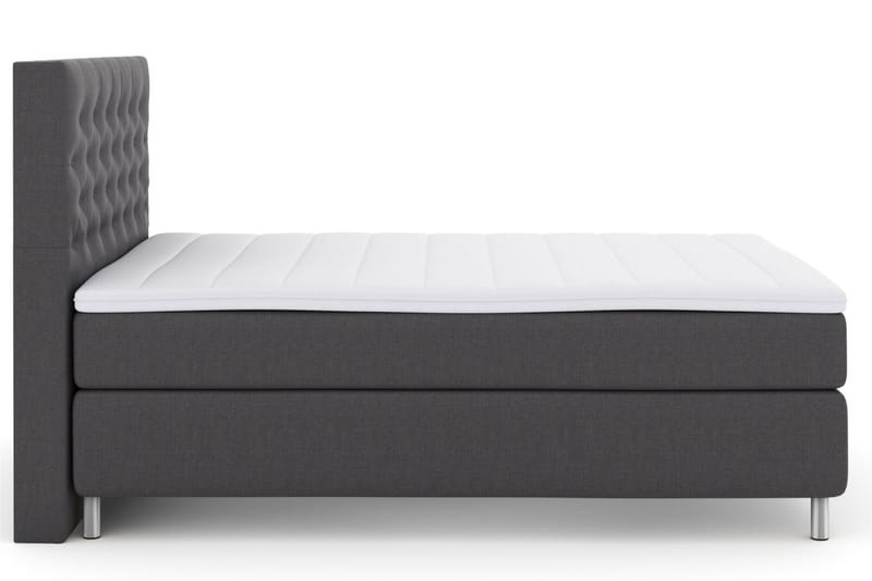 Select No 3 Kontinentalsäng 140x200 Fast - Mörkgrå/Metall - Products - Möbler - Säng - Kontinentalsäng