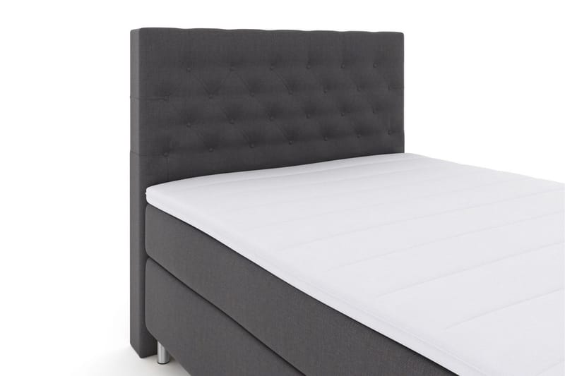 Select No 3 Kontinentalsäng 140x200 Fast - Mörkgrå/Metall - Products - Möbler - Säng - Kontinentalsäng