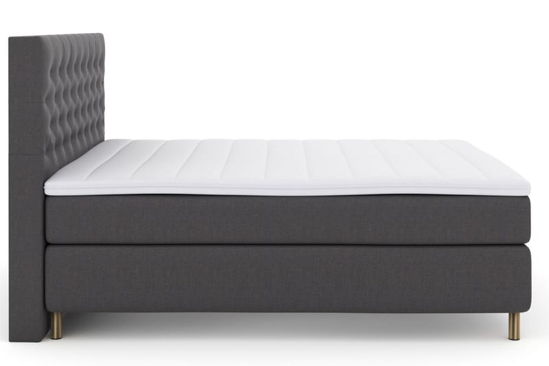 Select No 3 Kontinentalsäng 160x200 Fast - Mörkgrå/Koppar - Products - Möbler - Säng - Kontinentalsäng