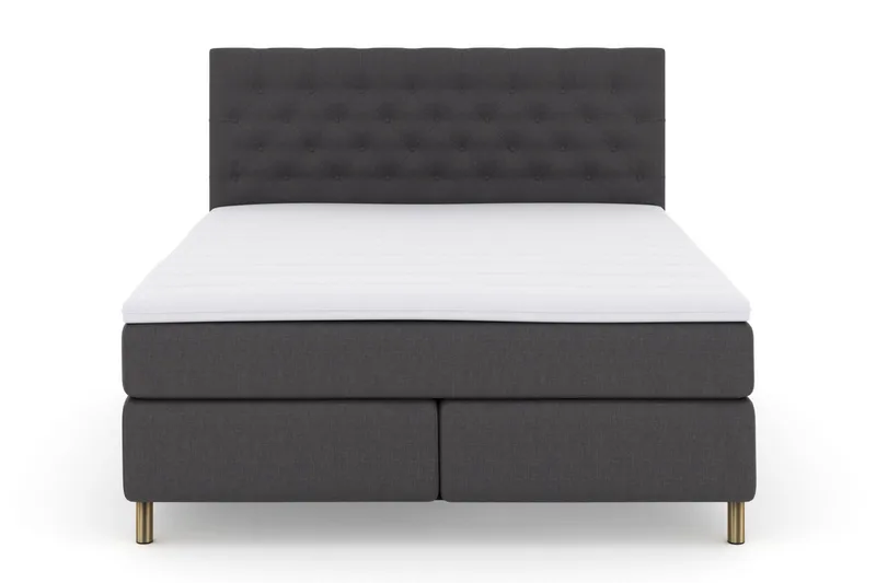 Select No 3 Kontinentalsäng 160x200 Fast - Mörkgrå/Koppar - Products - Möbler - Säng - Kontinentalsäng