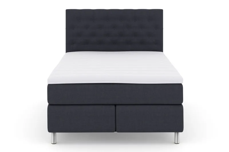 Select No 3 Kontinentalsäng 160x200 Fast/Medium - Blå/Metall - Products - Möbler - Säng - Kontinentalsäng
