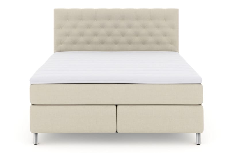 Select No 3 Kontinentalsäng 180x200 Fast/Medium - Beige/Metall - Products - Möbler - Säng - Kontinentalsäng