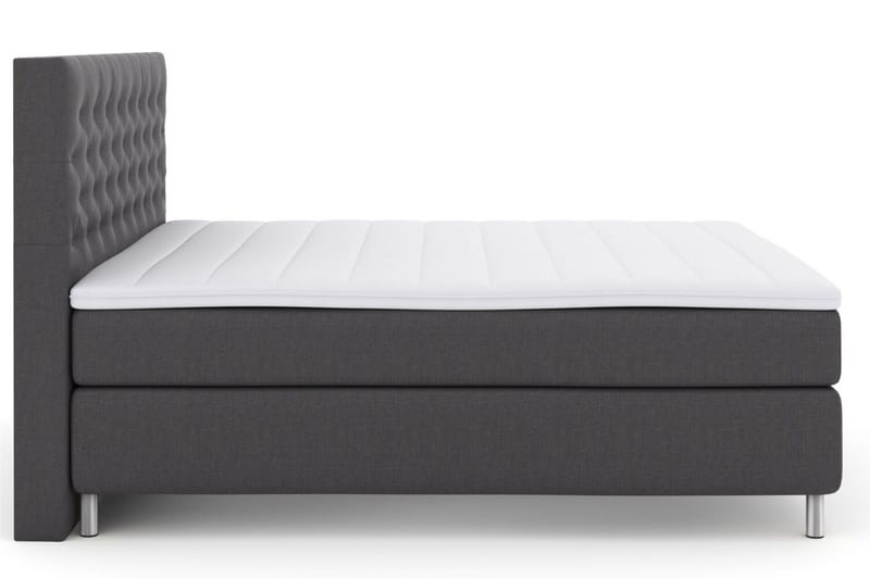 Select No 3 Kontinentalsäng 180x200 Fast/Medium - Mörkgrå/Metall - Products - Möbler - Säng - Kontinentalsäng