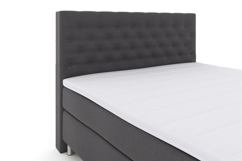 Select No 3 Kontinentalsäng 180x200 Fast/Medium - Mörkgrå/Metall - Products - Möbler - Säng - Kontinentalsäng