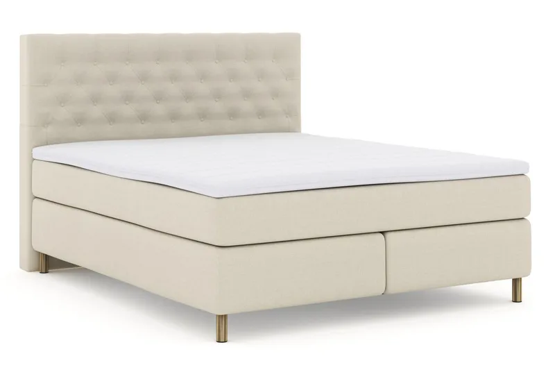 Select No 3 Kontinentalsäng 180x200 Medium - Beige/Koppar - Products - Möbler - Säng - Kontinentalsäng