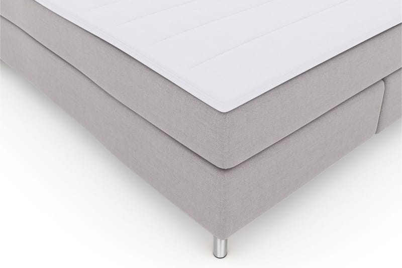 Select No 3 Kontinentalsäng 210x210 Medium - Ljusgrå/Metall - Products - Möbler - Säng - Kontinentalsäng