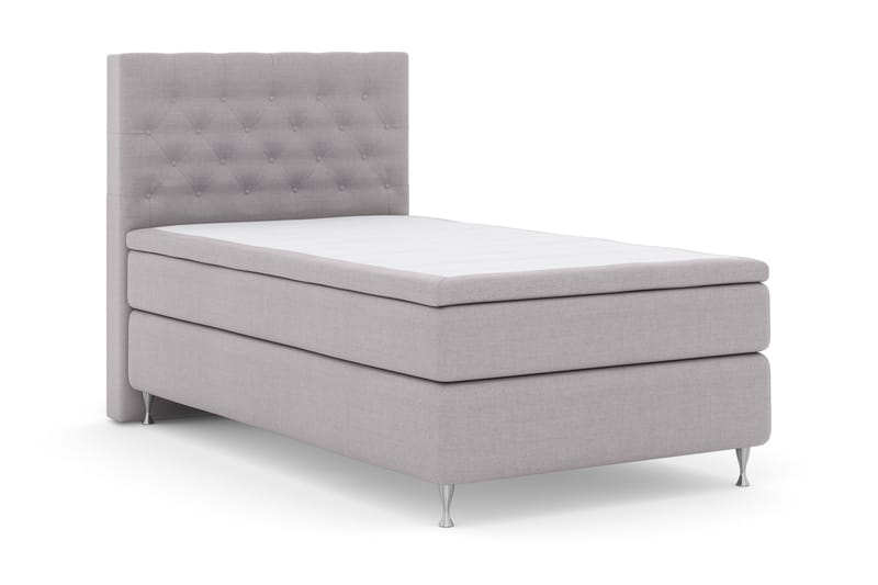 Select No 4 Komplett Sängpaket 120x200 Fast - Ljusgrå/Silver - Products - Möbler - Säng - Enkelsäng