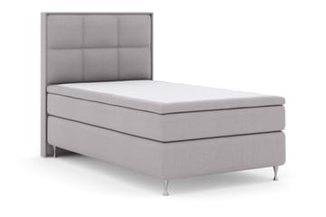 Select No 4 Komplett Sängpaket 120x200 Medium - Ljusgrå/Silver - Products - Möbler - Säng - Enkelsäng