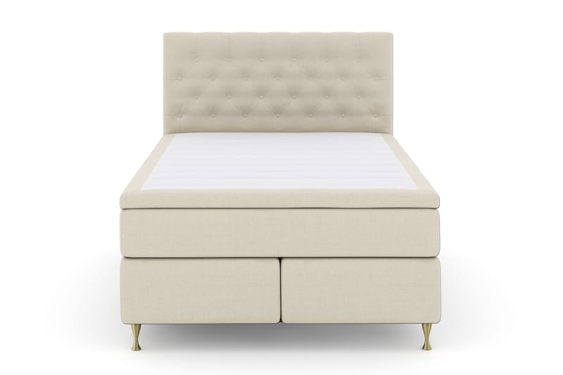 Select No 4 Komplett Sängpaket 140x200 Fast, Beige/Guld
