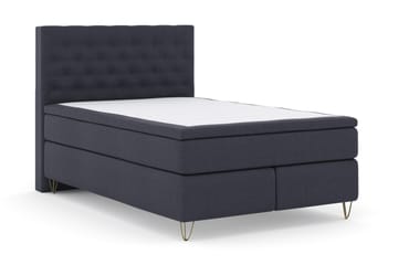 Select No 4 Komplett Sängpaket 140x200 Fast - Blå/Metall V-form - Products - Möbler - Säng - Kontinentalsäng