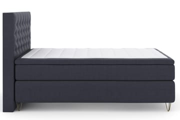 Select No 4 Komplett Sängpaket 140x200 Fast - Blå/Metall V-form - Products - Möbler - Säng - Kontinentalsäng