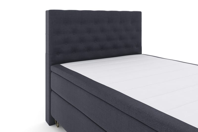 Select No 4 Komplett Sängpaket 140x200 Fast - Blå/Metall V-form - Products - Möbler - Säng - Kontinentalsäng