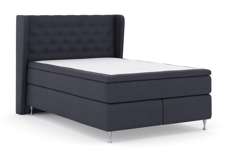 Select No 4 Komplett Sängpaket 140x200 Fast - Blå/Silver - Products - Möbler - Säng - Kontinentalsäng