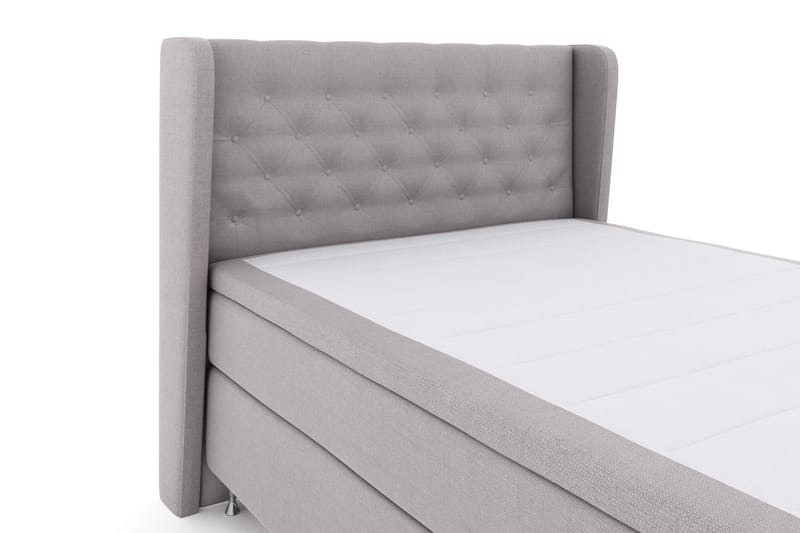 Select No 4 Komplett Sängpaket 140x200 Fast - Ljusgrå/Silver - Products - Möbler - Säng - Kontinentalsäng