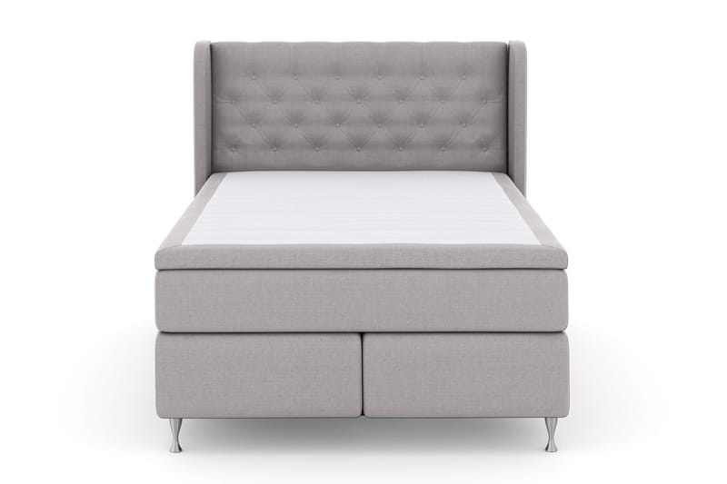 Select No 4 Komplett Sängpaket 140x200 Fast - Ljusgrå/Silver - Products - Möbler - Säng - Kontinentalsäng