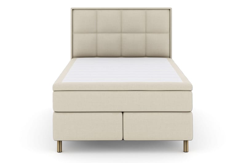 Select No 4 Komplett Sängpaket 140x200 Fast/Medium, Beige/Koppar