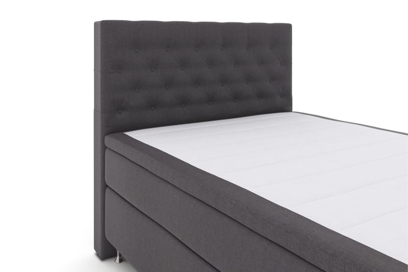 Select No 4 Komplett Sängpaket 140x200 Medium - Mörkgrå/Silver - Products - Möbler - Säng - Kontinentalsäng
