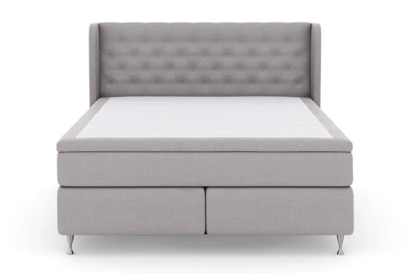 Select No 4 Komplett Sängpaket 160x200 Fast - Ljusgrå/Silver - Products - Möbler - Säng - Kontinentalsäng