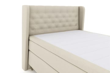 Select No 4 Komplett Sängpaket 160x200 Fast/Medium - Beige/Metall V-form - Products - Möbler - Säng - Kontinentalsäng