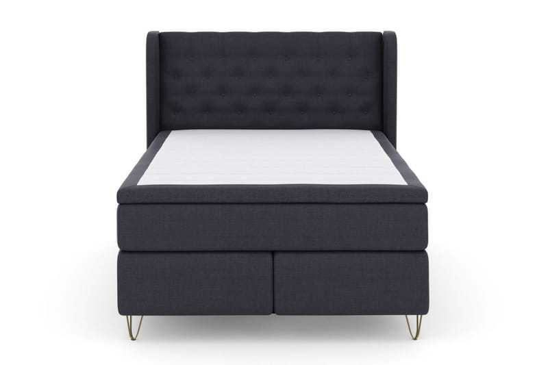 Select No 4 Komplett Sängpaket 160x200 Fast/Medium - Blå/Metall V-form - Products - Möbler - Säng - Kontinentalsäng