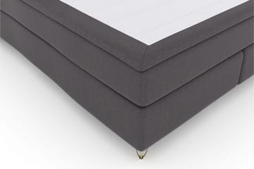 Select No 4 Komplett Sängpaket 160x200 Fast/Medium - Mörkgrå/Metall V-form - Products - Möbler - Säng - Kontinentalsäng