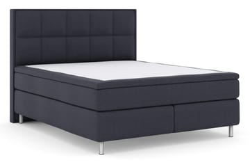 Select No 4 Komplett Sängpaket 180x200 Fast - Blå/Metall - Products - Möbler - Säng - Kontinentalsäng