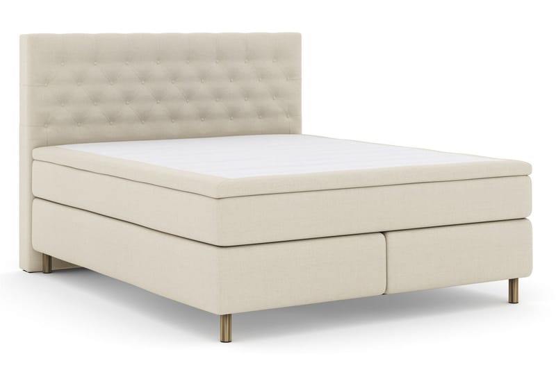 Select No 4 Komplett Sängpaket 180x200 Fast/Medium - Beige/Koppar - Products - Möbler - Säng - Kontinentalsäng