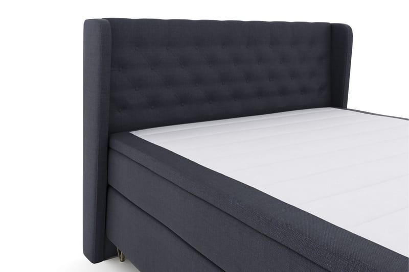 Select No 4 Komplett Sängpaket 180x200 Fast/Medium - Blå/Metall V-form - Products - Möbler - Säng - Kontinentalsäng