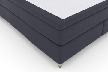 Select No 4 Komplett Sängpaket 180x200 Fast/Medium - Blå/Metall V-form - Products - Möbler - Säng - Kontinentalsäng