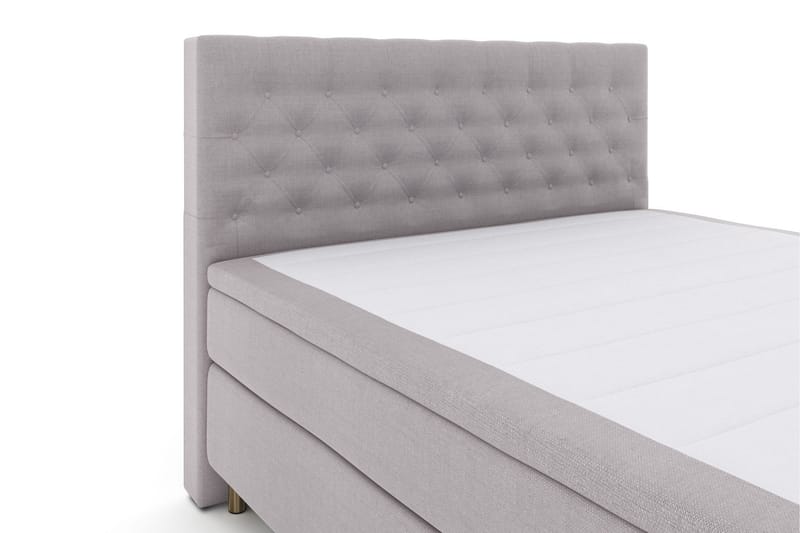 Select No 4 Komplett Sängpaket 180x200 Fast/Medium - Ljusgrå/Koppar - Products - Möbler - Säng - Kontinentalsäng