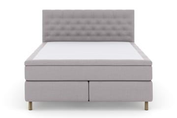 Select No 4 Komplett Sängpaket 180x200 Fast/Medium - Ljusgrå/Koppar - Products - Möbler - Säng - Kontinentalsäng