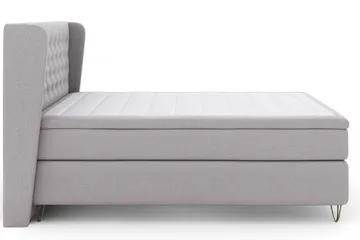 Select No 4 Komplett Sängpaket 180x200 Fast/Medium - Ljusgrå/Metall V-form - Products - Möbler - Säng - Kontinentalsäng