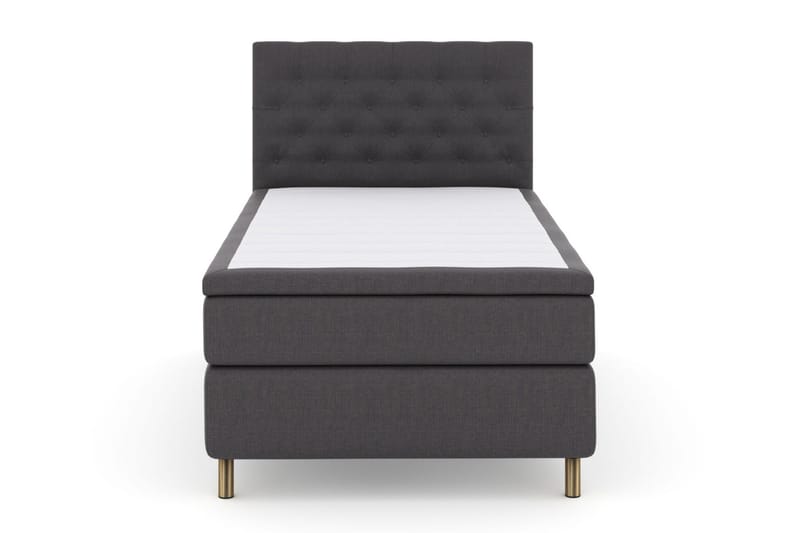Select No 4 Kontinentalsäng 120x200 Fast - Mörkgrå/Koppar - Products - Möbler - Säng - Enkelsäng