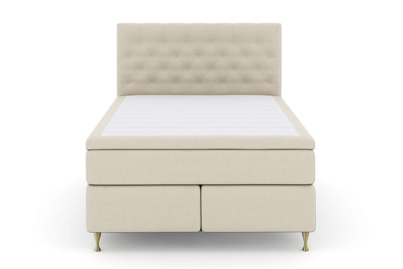 Select No 4 Kontinentalsäng 140x200 Fast/Medium, Beige/Guld