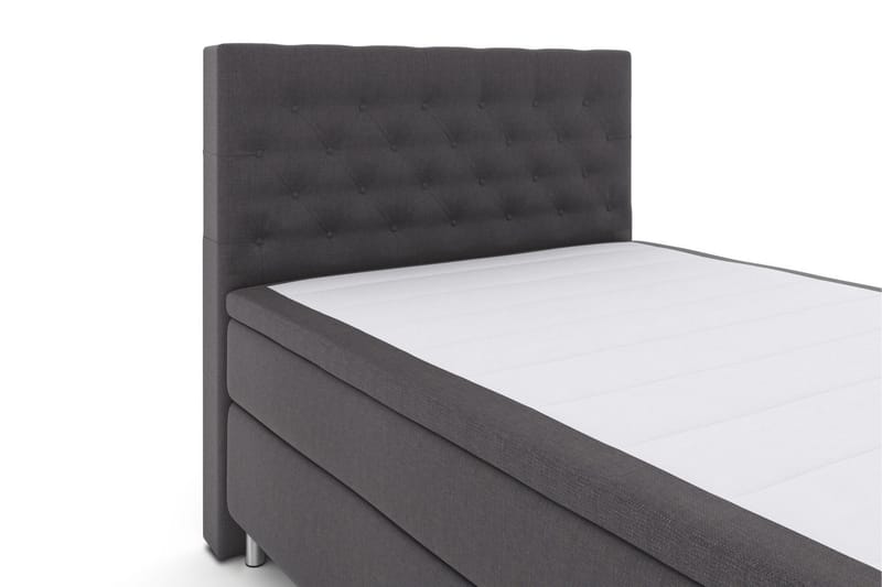 Select No 4 Kontinentalsäng 140x200 Fast/Medium - Mörkgrå/Metall - Products - Möbler - Säng - Kontinentalsäng