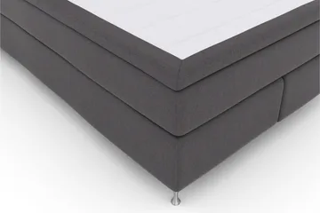 Select No 4 Kontinentalsäng 140x200 Medium - Mörkgrå/Silver - Products - Möbler - Säng - Kontinentalsäng