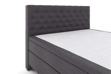 Select No 4 Kontinentalsäng 160x200 Fast - Mörkgr å/Metall V-Form - Products - Möbler - Säng - Kontinentalsäng